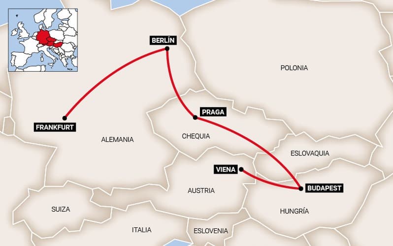 Obraz - De Viena a Frankfurt