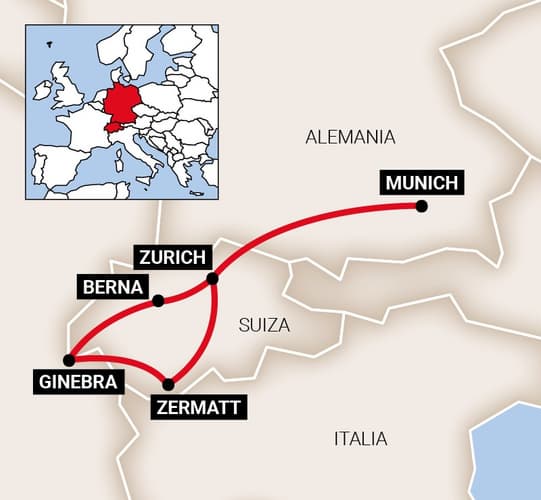 Obraz - Baviera y Suiza