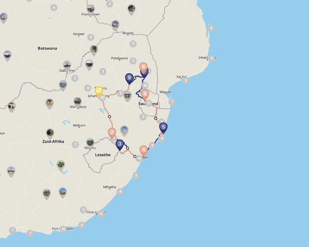 Beeld - Fly & Drive Oosten van  Zuid-Afrika