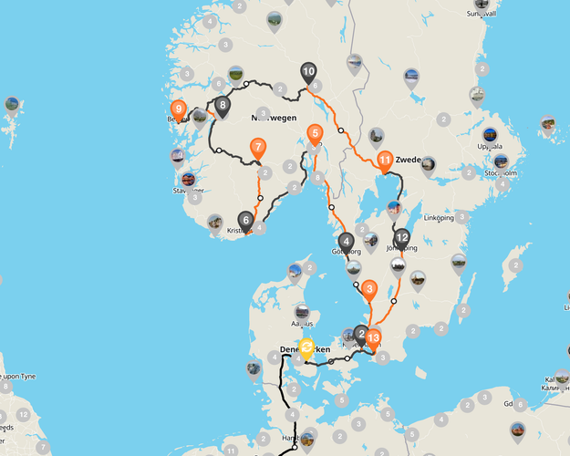 Beeld - Autorondreis Zweden en Noorwegen