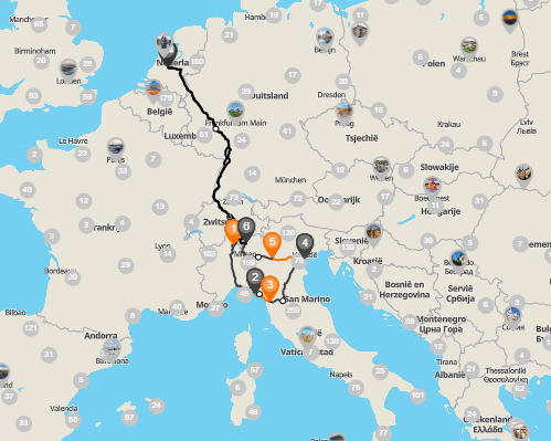 Beeld - Autorondreis Noord Italië