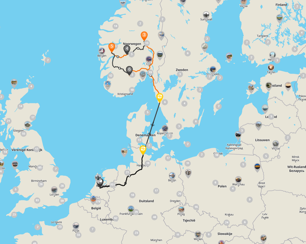 Beeld -  Autorondreis Noorwegen