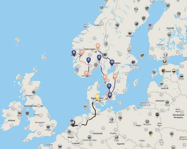 Beeld - Autorondreis Zweden en Noorwegen