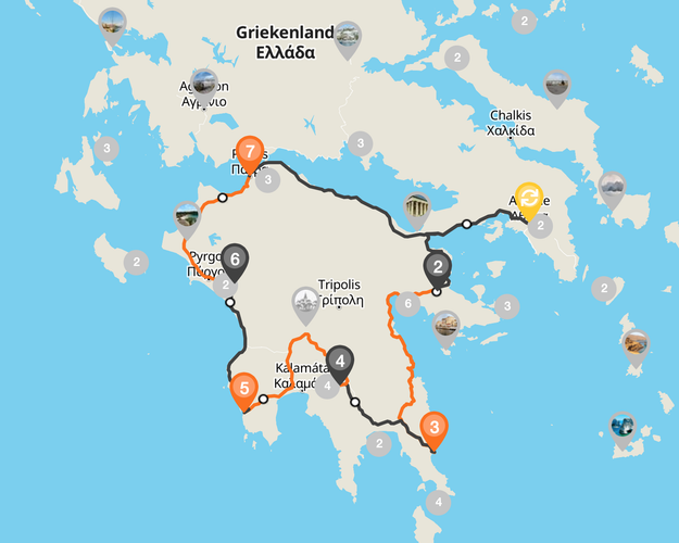 Bild - Fly & Drive Peloponnesos | Griekenland