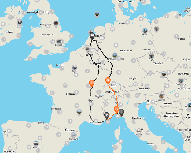 Bild - Autorondreis de Italiaanse Bloemenrivièra