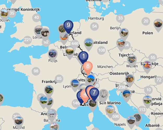 Beeld -  Autorondreis Flower Riviera Italy