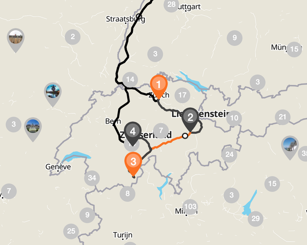 Bild - Autorondreis Sporig Zwitserland