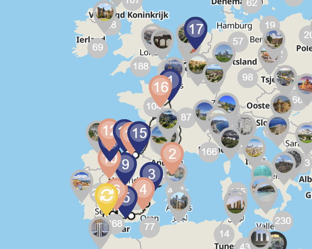Beeld -  Autorondreis grote tour Spanje