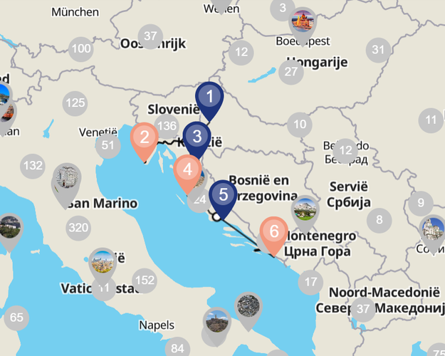 Beeld -  Fly & Drive Kroatie Historische steden