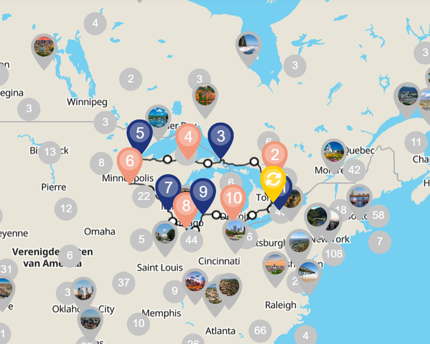 Beeld -  Fly & Drive Great Lakes Canada-USA