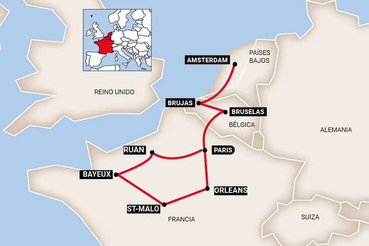 Image - Paises Bajos - Normandia y Bretaña