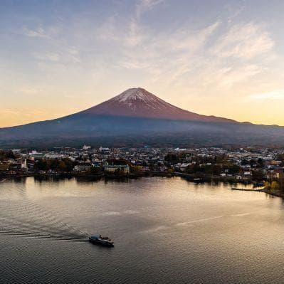 Navigazione sul lago Kawaguchi - Kawaguchiko