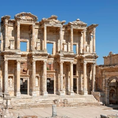 La Biblioteca di Celso, capolavoro del 135 d.C.  - Pamukkale