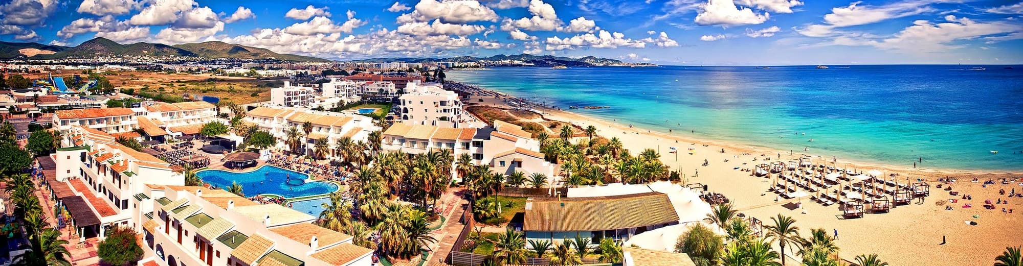 Platja d'en Bossa, Ibiza, Espanha