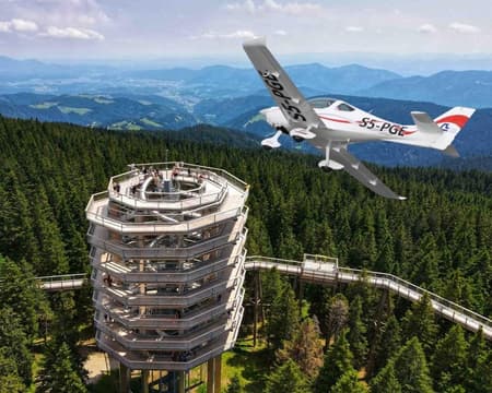 Flight over the Drava Valley and Pohorje 1 person 45 minutes