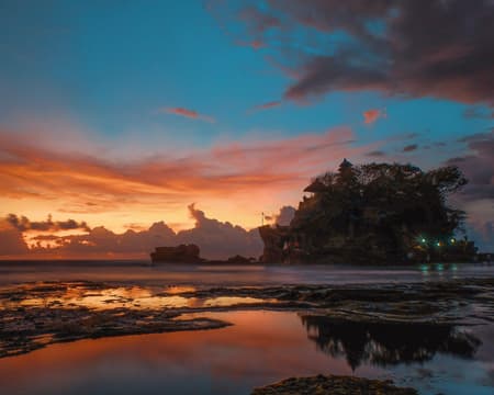 Sonnenuntergang am Tanah Lot