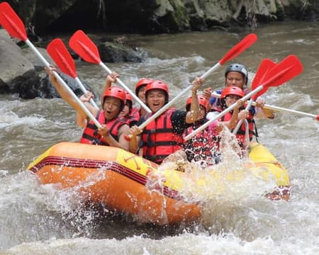 Half-Day Bali Adventure: White Water Rafting Experience + ATV Ride through Jungle Trails on private basis from Ubud