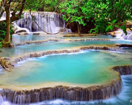 Kuang Si Waterfalls & Local Villages by Tuk Tuk