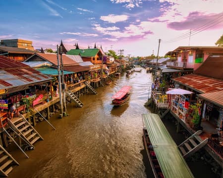 Kanchanaburi - Damnoen Sauduak - Amphawa - Hua Hin