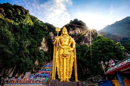 Cuevas privadas de medio día de Batu y visita cultural en Kuala Lumpur