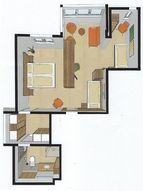 Hotel du Commerce, Floor plan